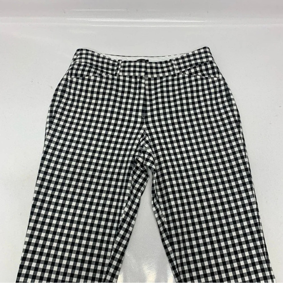 Talbots Pants‎ Woman 6 Curvy  Hampshire Ankle Black Gingham Pockets Stretch - Picture 6 of 11